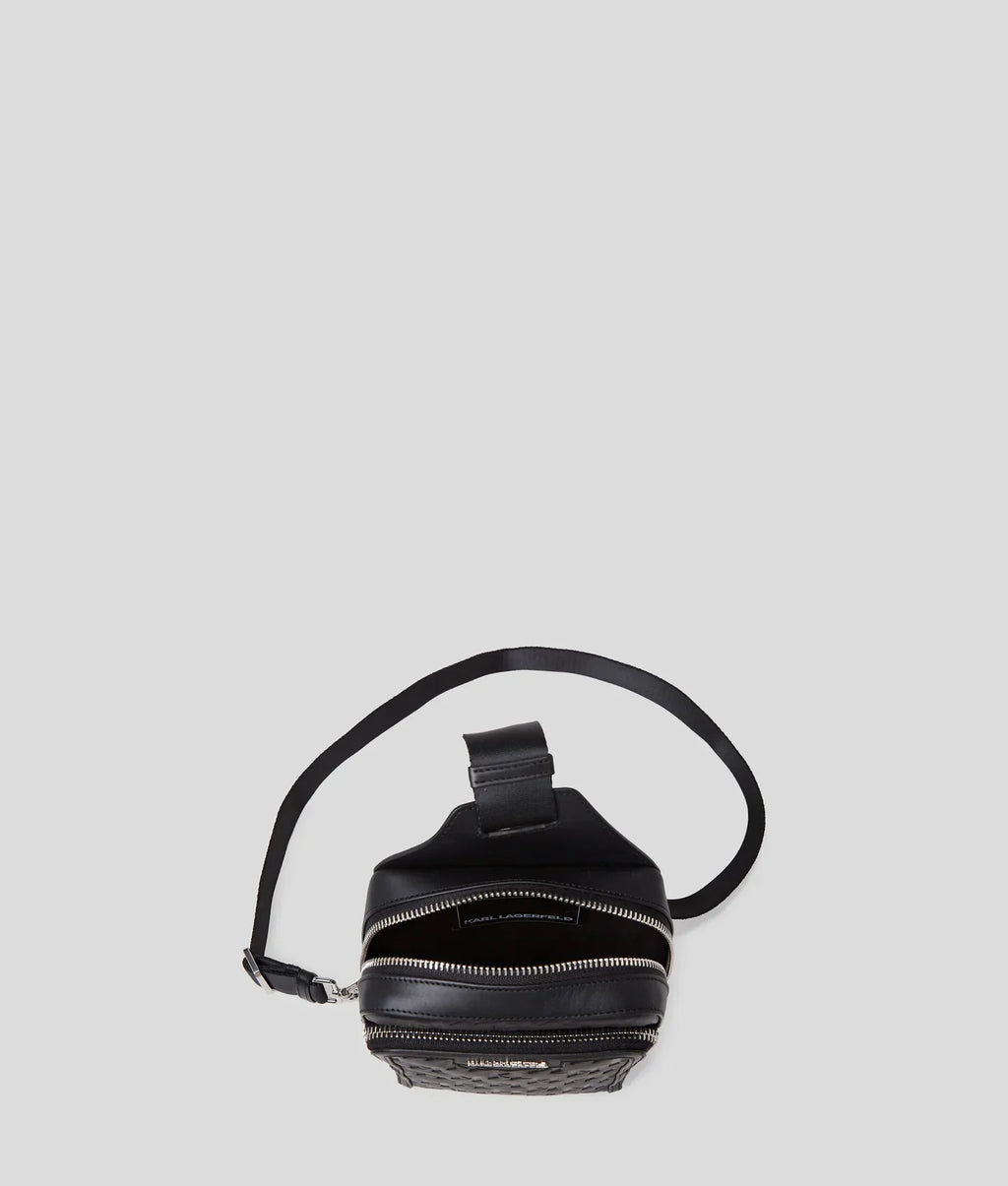 KARL K/LOOM LEATHER SLING BAG