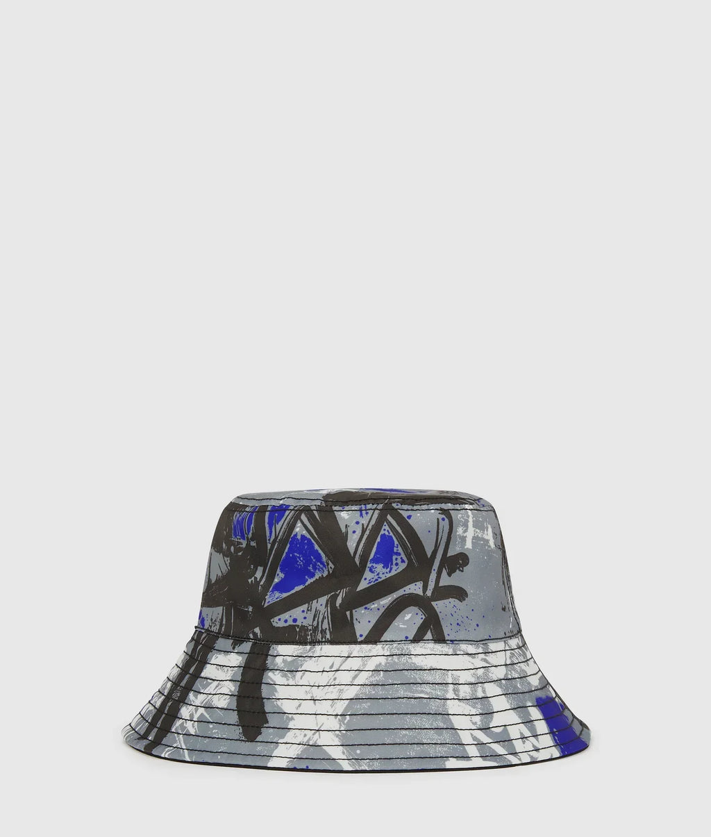 KARL REVERSIBLE GRAFFITI BUCKET HAT