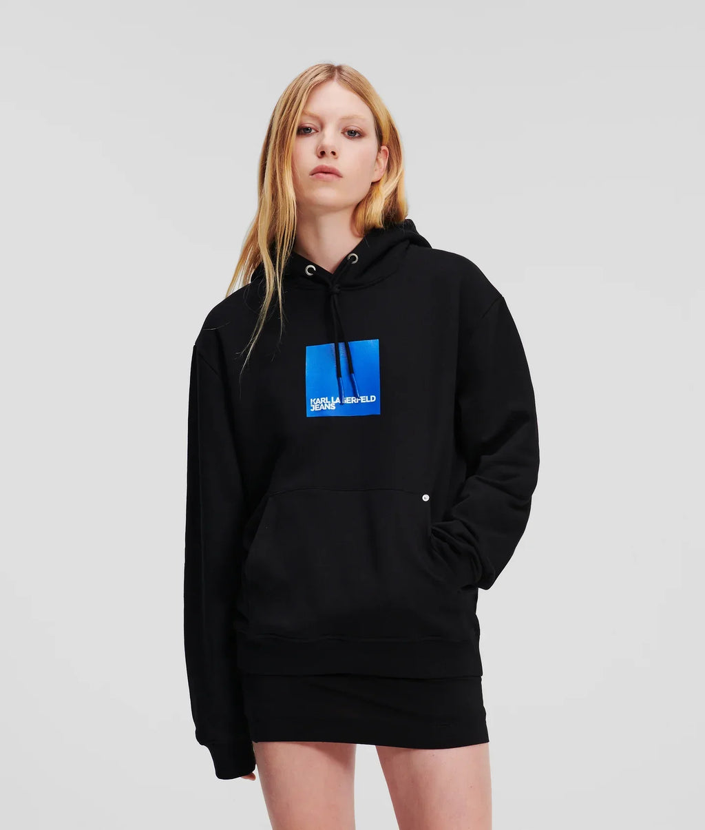 KARL KLJ BOX LOGO HOODIE