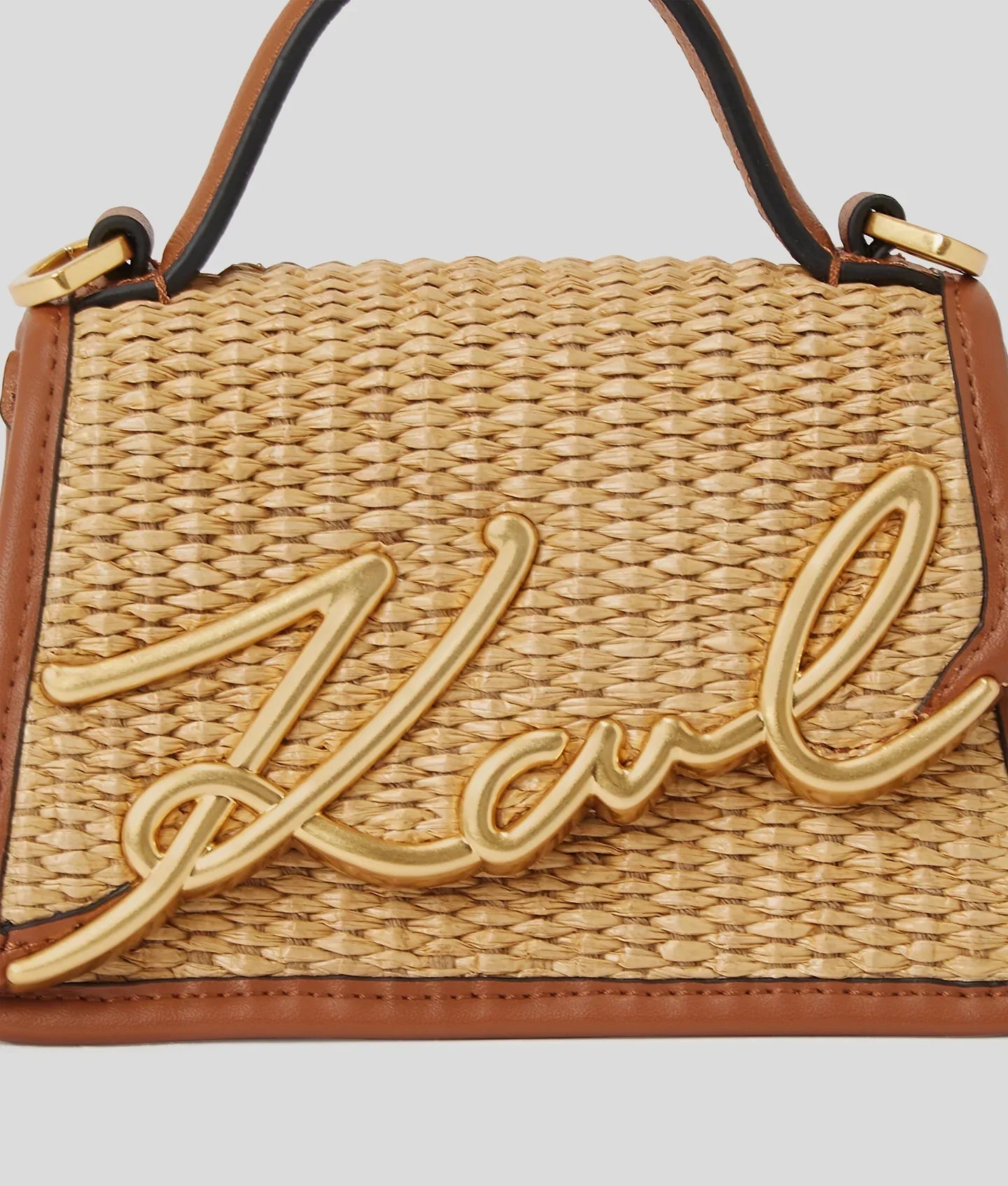 KARL K/SIGNATURE WOVEN NANO BAG